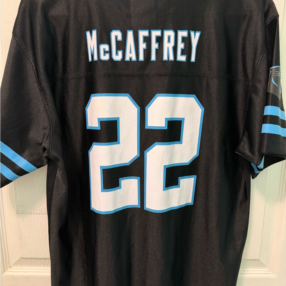 NFL Black and Blue McCaffrey Jersey